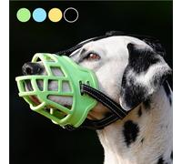 Bozal para perro, antimordeduras y deja de masticar, sin beber ni respirar, cesta transpirable de silicona suave para perros pequeños, medianos y grandes, ajustable, ligero, duradero, 6 tamaños