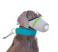 Bozal para perro - Bozal de entrenamiento para perros de 14 x 14 x 11 cm, respirador de poliéster reutilizable, filtro de aire para mascotas, herramienta de protección suave y suave para correr