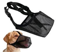 Bozal para Perro Bozal de Malla Transpirable Redondeado con Correas Ajustables Tamaño L Cubierta bucal para Mascotas para Perros medianos y Grandes, Evita morder, Comer y Masticar