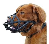 Bozal para perro, bozal suave para perros medianos y grandes, labrador, pastor alemán dorado, pastor australiano, protector bucal para perros para morder masticar, salvar, permitir beber y comer
