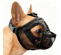 Bozal para Perro Bulldog Francés, Bozal Perro Pequeño Bozales de Hocico Corto Ajustable Antiladridos Cara Plana Anti Mordedura Masticar Ladrars para Chihuahua Shih Tzu Pitbull (M)