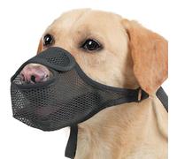 Bozal para perro, cubierta de de malla ajustable transpirable para prevenir ladridos y lamidos, ajuste suave y cómodo para entrenamiento, aseo y uso veterinario, ideal para razas de perros