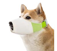 Bozal para perro que ladra - Cubierta bucal impermeable y transpirable, malla suave ajustable antimordedura, masticador, bozal para perros de talla pequeña, mediana y grande, ajuste seguro, diseño con