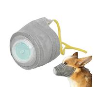 Bozal para perro, respirador reutilizable para perros, bozal ajustable con filtro de aire para cachorros, para cachorros medianos, grandes y pequeños, evita mordeduras, masticar lamiendo