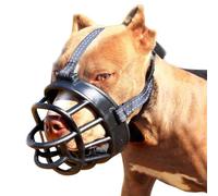 Bozal para perros, bozales de silicona de cesta suave para perros, evita morder masticar y ladrar, permite beber y jadear(Size 5)