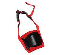 Bozal para Perros cómodo, Ajustable, fácil de Poner y de Limpiar. Antimordeduras y Anti-ingestión. (Roja)