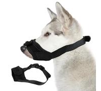 Bozal para Perros de Nailon Suave Transpirable, Bucal para Perros con Lazo Ajustable, Apto para Perros Grandes Evitar Que Masticar/Alimentar/Morder Boza, Circunferencia de la Boca 18-22cm, XL