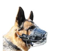 Bozal para Perros Grandes,Bozal Ajustable,Bozal De Perro De Metal,Correas Ajustables,Permitido Respirar,Acolchado,No MáS Rozaduras,para Una SocializacióN Seguras,Durante Visitas Veterinario