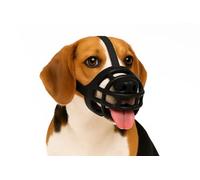 Bozal para Perros M - Bozal de Silicona Ajustable y Suave - Seguro y cómodo para Entrenar, pasear o visitar al Veterinario - Flamingo Bozal Benzo M