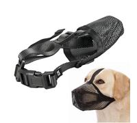 Bozal para Perros Medianos y Grandes, Ajustable y Respirable, Ideal para Entrenamiento y Paseos, Previene Ladridos y Mordeduras, Malla Suave y Duradera