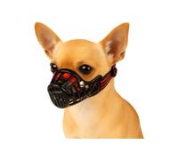 Bozal para Perros Muy pequeños XXS - plástico Ajustable y Ligero - Ideal para Evitar Que Coma en la Calle - Flamingo Bozal Silas XXS