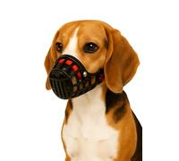 Bozal para Perros S - Bozal de plástico Ajustable y Ligero - Ideal para Evitar Que Coma en la Calle - Flamingo Bozal Silas S