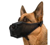 Bozal para perros, transpirable musoliar antimordedura antimordeduras, bozal flexible ajustable para perros de tamaño grande, mediano (XL)