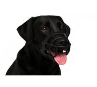 Bozal para Perros XL - Bozal de Silicona Ajustable y Suave - Seguro y cómodo para Entrenar, pasear o visitar al Veterinario - Flamingo Bozal Benzo XL