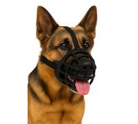 Bozal para Perros XXL - Bozal de Silicona Ajustable y Suave - Seguro y cómodo para Entrenar, pasear o visitar al Veterinario - Flamingo Bozal Benzo XXL