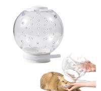 Bozal transparente para gatos, casco antimordeduras para gatos, transpirable, transparente, casco ajustable de astronauta para gatito, 14 cm
