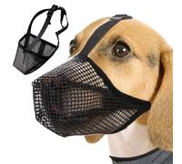 Bozal transpirable ajustable, fibra de poliéster de alta resistencia, ajuste de 4 vías, bozal para perros pequeños, bozal para perros medianos (XS)