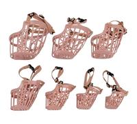 Bozales para Perros Bozal de Cesta Transpirable de plástico Ajustable antimordeduras para Perros 7 Piezas para Cachorros pequeños, medianos, Grandes y Extra Bozales para Bozal de Cesta.