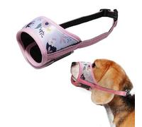 Bozales para Perros para Evitar Morder, Bozal para Perros Pequeños Bozales Perro Anti-Ladridos con Anti-Mordida Bozales, Protector Bucal Suave para Perros con Lazo Ajustable