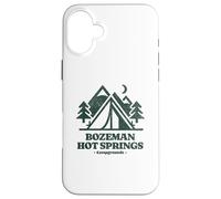 Bozeman Hot Springs Campgrounds RV Tent Camping Familiar Carcasa para iPhone 16 Plus