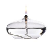 BOZHEN Lámpara de Aceite de Vidrio Transparente Lámpara de Acero de iluminación de Emergencia Decoración de Vidrio Creativo Lámpara Aceite para Interiores. Lámpara Mantequilla sin Humo para el hogar