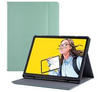 BOZHUORUI Funda para tablet Wacom Movinkpad 11, con soporte para bolígrafo y bolsillo/correa de mano, soporte de visualización de múltiples ángulos, funda protectora de piel sintética para Wacom