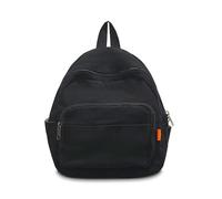 Boziee Mochila pequeña de lona para mujer, mochila de ciudad, mochila de día, mochila escolar, para mujeres, niñas, adolescentes, escuela, viajes, trabajo, tamaño pequeño, Negro, small size
