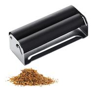 BOZILY 2 rodillos de metal para tabaco, máquina de liar cigarrillos manual fácil de usar, herramienta de fabricación de tabaco de 70 mm, accesorios de cigarrillos de rodillo (negro), Black, 70 mm, 1 x