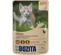 Bozita Canapés en salsa de pollo para gatitos, Comida Humeda | 12 x 85 g