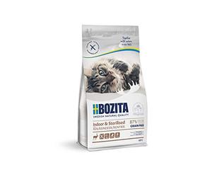 Bozita Comida Seca para Gatos Esterilizada para Interiores y esterilizados con Reno - 400 g - Alimento para Gatos esterilizados para Gatos de Apartamentos - 33% de proteína, 14% de Grasa - Sin OGM