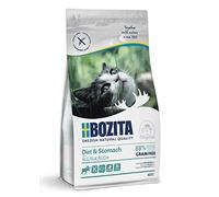 BOZITA Diet & Stomach - Alimento seco sin Cereales con Alce para Gatos Adultos con Poco Peso y Actividad (0,4 kg)