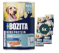 Bozita Dog Paté Cordero con Postbióticos 6 x 400 g - Comida para Perros con proteína única - Comida húmeda sin Cereales de Sabor Completo en Forma de paté para el Perro