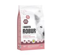 Bozita ROBUR Adult Sensitive Single Proteína Salmon 3 kg Alimento para Perros seco con Alta aceptación, postbióticos y Solo salmón como Fuente de proteína Animal