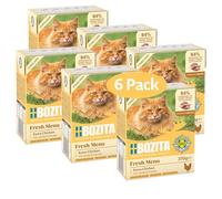 Bozita Tetra - Canapés esterilizados en Salsa con Mucho Pollo, 6 x 370 g, sin Cereales, sin azúcar, Comida húmeda para Gatos, sin ingeniería genética, con 8,5% de proteínas y 4,5% de Grasa, Alta