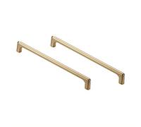 BOZONLI 2 Piezas Latón Cepillado Tiradores Cocina Tiradores Armarios Aleación de Zinc Tiradores Muebles (Centro del Orificio 192mm)