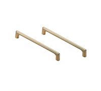 BOZONLI 2 Piezas Latón Cepillado Tiradores Cocina Tiradores Armarios Aleación de Zinc Tiradores Muebles (Centro del Orificio 160mm)