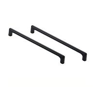 BOZONLI 2 Piezas Negro Mate Tiradores Cocina Tiradores Armarios Aleación de Zinc Tiradores Muebles (Centro del Orificio 192mm)