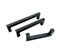 BOZONLI 2pcs 320mm Tiradores Armarios, Manillas Tiradores para Muebles Acero Inoxidable Cepillado Negro Mate