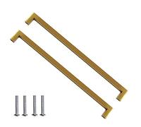 BOZONLI 2pcs 320mm Tiradores Cocina Dorado Tiradores para Muebles Acero Inoxidable (Longitud Total 332mm)