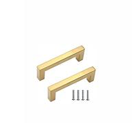 BOZONLI 2pcs 96mm Tiradores Cocina Dorado Tiradores para Muebles Acero Inoxidable (Longitud Total 108mm)