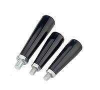 BOZONLI 3 pcs M8x60 Perilla de sujeción de rosca Perilla de mano de baquelita negro Tornillo en la perilla para la Máquina-herramienta