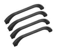 BOZONLI 4pcs Tiradores Armarios, Tiradores Cocina, Muebles Puerta Cajones Tirador, Aleación de Zinc, Distancia de Agujeros 96mm (Negro)