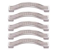 BOZONLI 5pcs Tiradores Cocina de Cristales de Aleación de Zinc, Estilo Europeo, Tiradores para Muebles, Vestidores, Cómodas, Armarios, 160mm