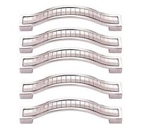BOZONLI 5pcs Tiradores Cocina de Cristales de Aleación de Zinc, Estilo Europeo, Tiradores para Muebles, Vestidores, Cómodas, Armarios, 160mm