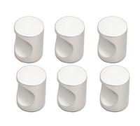 BOZONLI 6pcs Pomos de Armario Redondo, Tiradores para Cajones, Pomos y Tiradores de Muebles, Pomos Redondos de un Solo Agujero para Puertas de Armarios de Cocina (Plata 17 * 21mm)