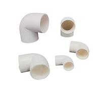 BOZONLI Aislamiento Eléctrico Cable Tubo Manguitos Tubo de PVC, Codo de 90 grados, Conector de Accesorios de Tubería Electricistas, Ø 40 mm