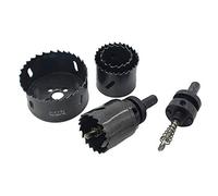 BOZONLI Coronas Perforadoras, Sierra de Orificio de Bi-Metal Negro, Sierras Perforadoras, Herramienta de Corte de Abridor de Agujero, Ø 114mm