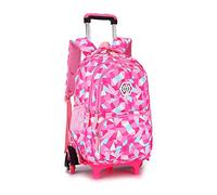 BOZONLI Mochilas Escolares con Ruedas, Bolsas Escolares con Ruedas Niña Mochilas Escolar Trolley para Niñas Estuches Escolares para Niñas y Niños