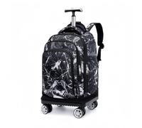 BOZONLI Mochilas Escolares con Ruedas Bolsas Escolares Trolley Mochilas Niños Niñas para Viajes y Escuela, Mármol