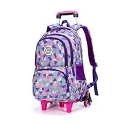 BOZONLI Mochilas Escolares con Ruedas, Bolsas Trolley para Niñas y Niños, Estuches Escolares